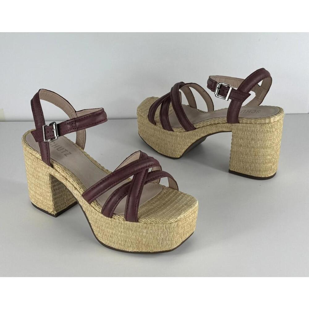 NEW! SCHUTZ Women's Stacie Strappy Espadrille Sandals US 8